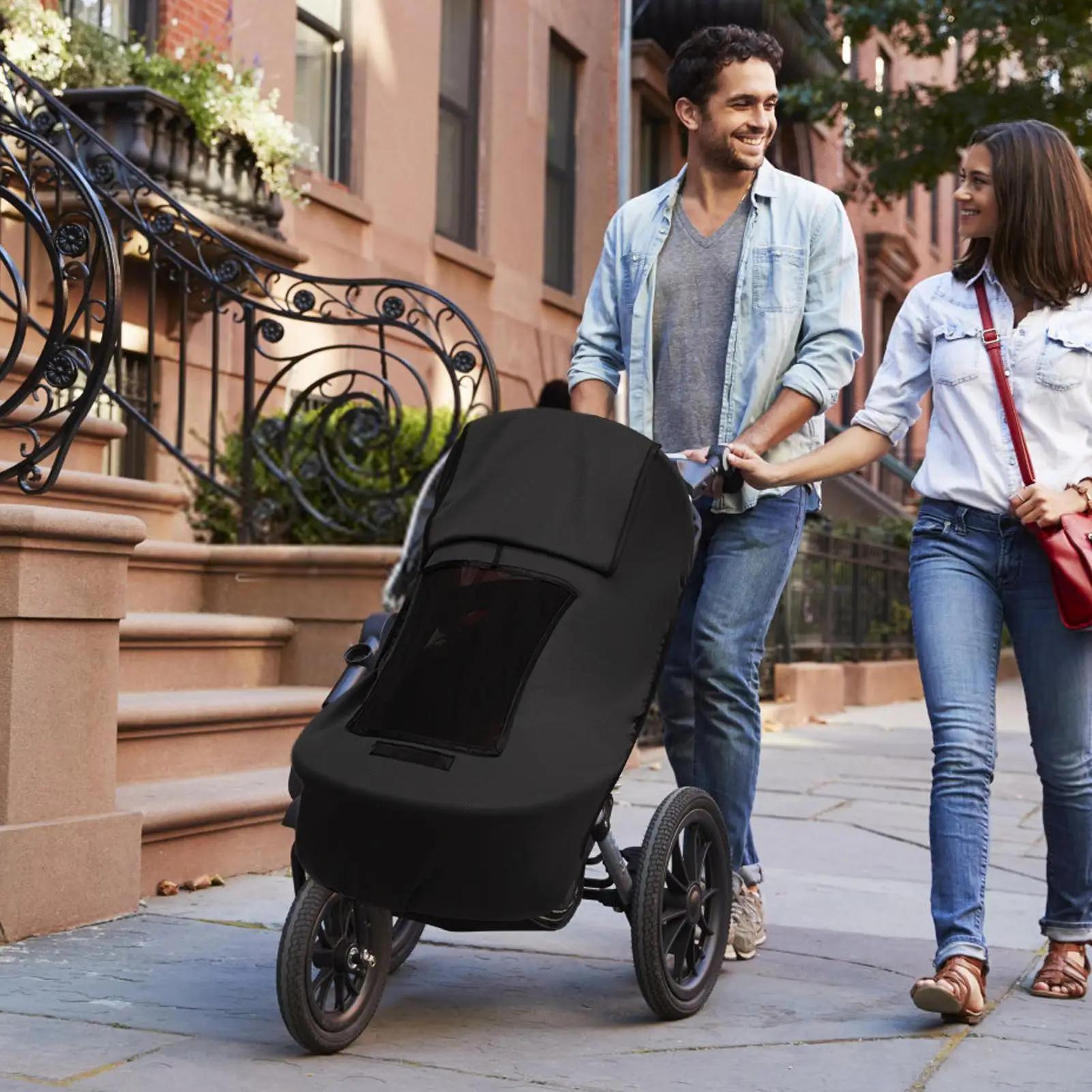 

Солнцезащитный чехол для детской коляски, дождевик для детской коляски, защита от солнца, навес для коляски, зонтик для коляски, тент, универсальный аксессуар