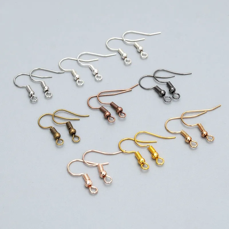 300pcs 20*17mm Gold color Silver-color  Earring Clasps French Hooks Diy Earring Findings Earwire Jewelry Making Accessories