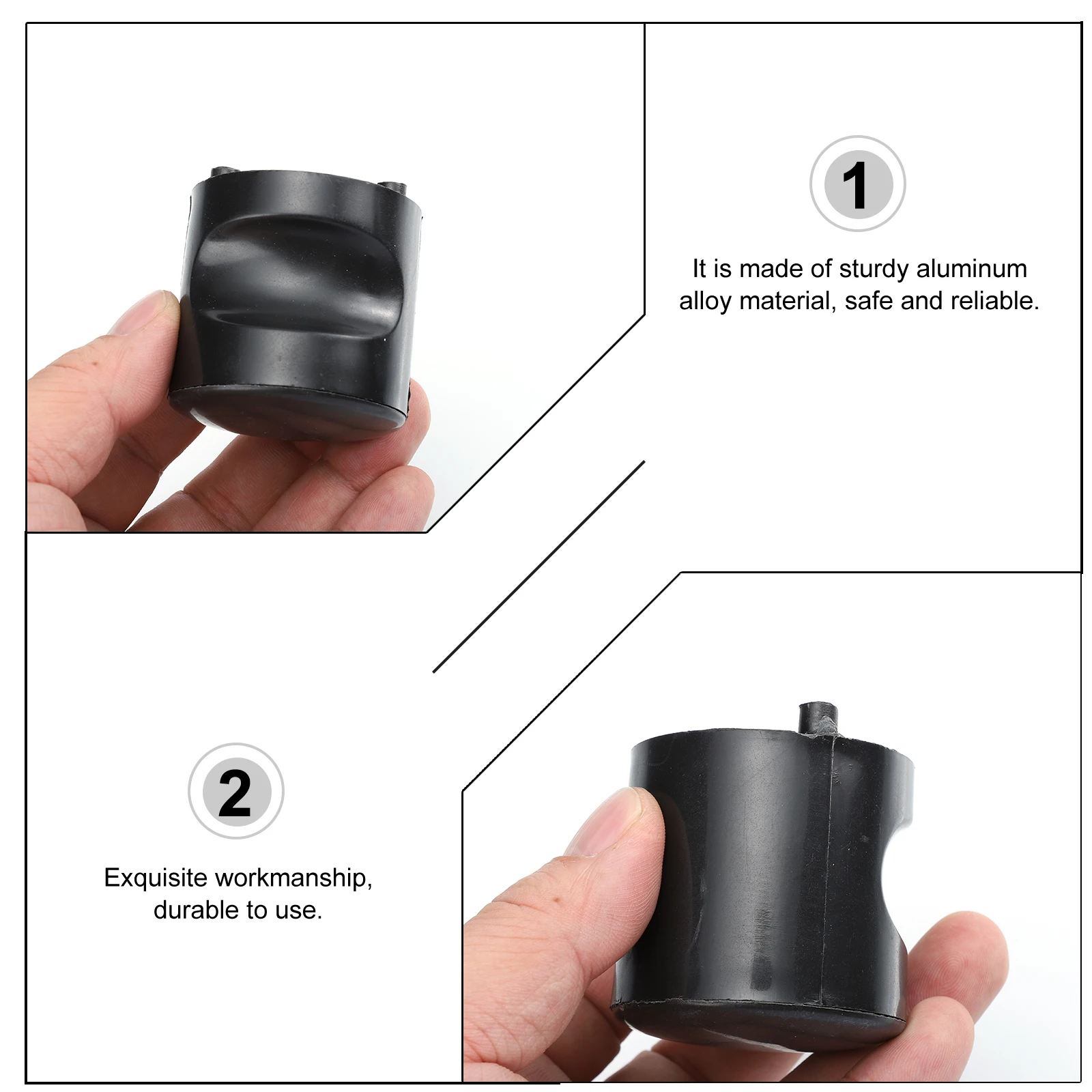 

6pcs Cylindrical Handle for Door Sliding Door Handle Durable Wear-Resistant Lightweight Easy Install Simple Design Black Toilet