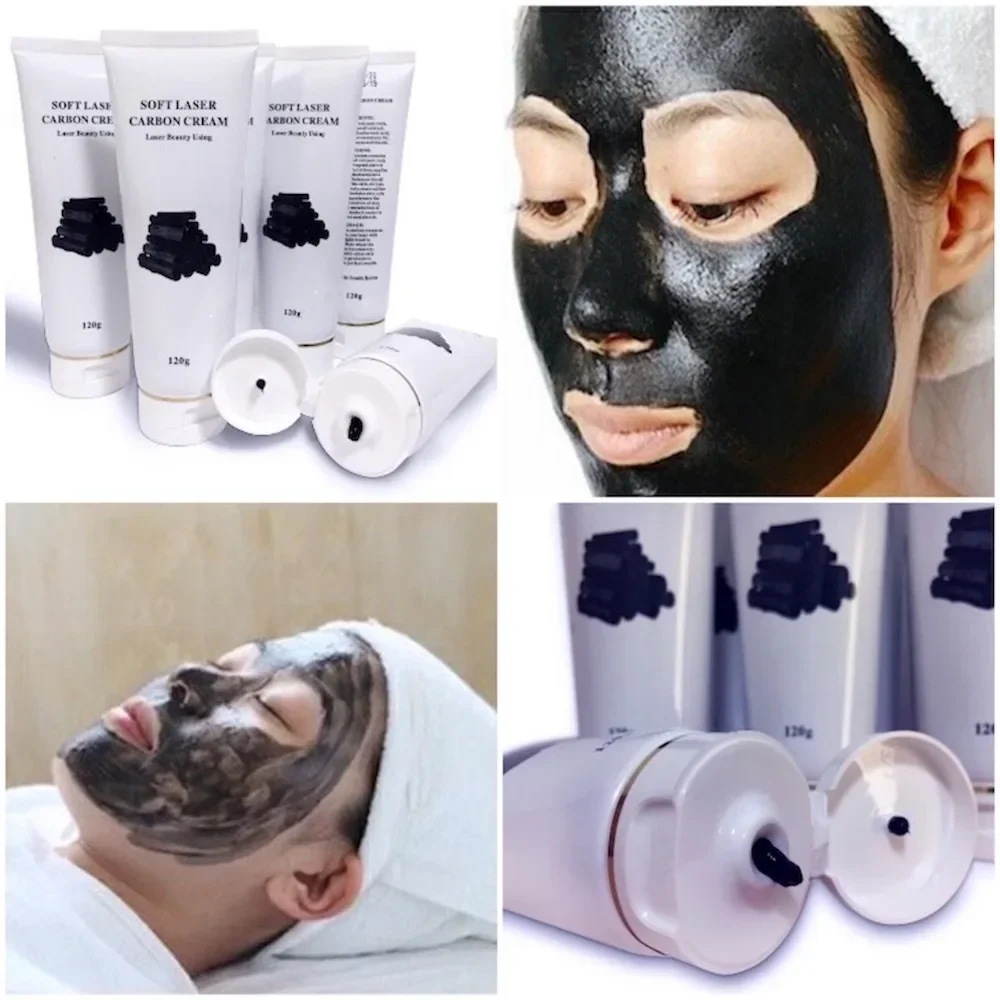 Krim karbon kualitas tinggi untuk mesin kecantikan Laser Peeling karbon wajah Perawatan boneka hitam