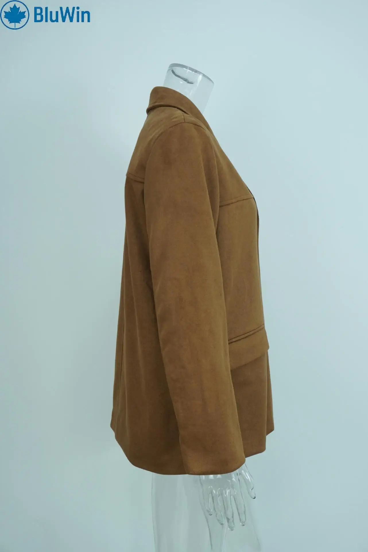 เสื้อเบลเซอร์สไตล์ฝรั่งเศสสีน้ำตาลวินเทจ 12 สี สำหรับผู้หญิง ฤดูใบไม้ร่วง ทรงหลวมโอเวอร์ไซส์ แจ็คเก็ตสุดชิคสำหรับสาวออฟฟิศ