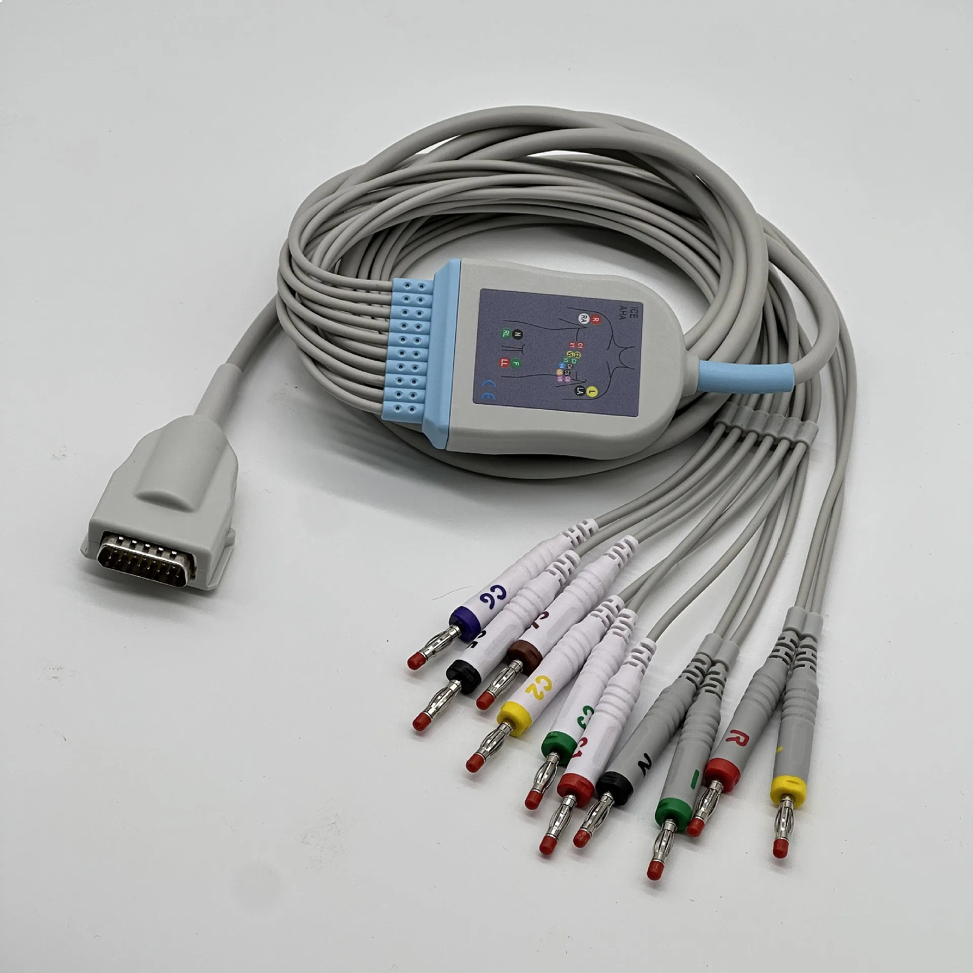 Compatible with Burdicks ECG Cable 10 Leads Banana ECG 3100 6100 3000