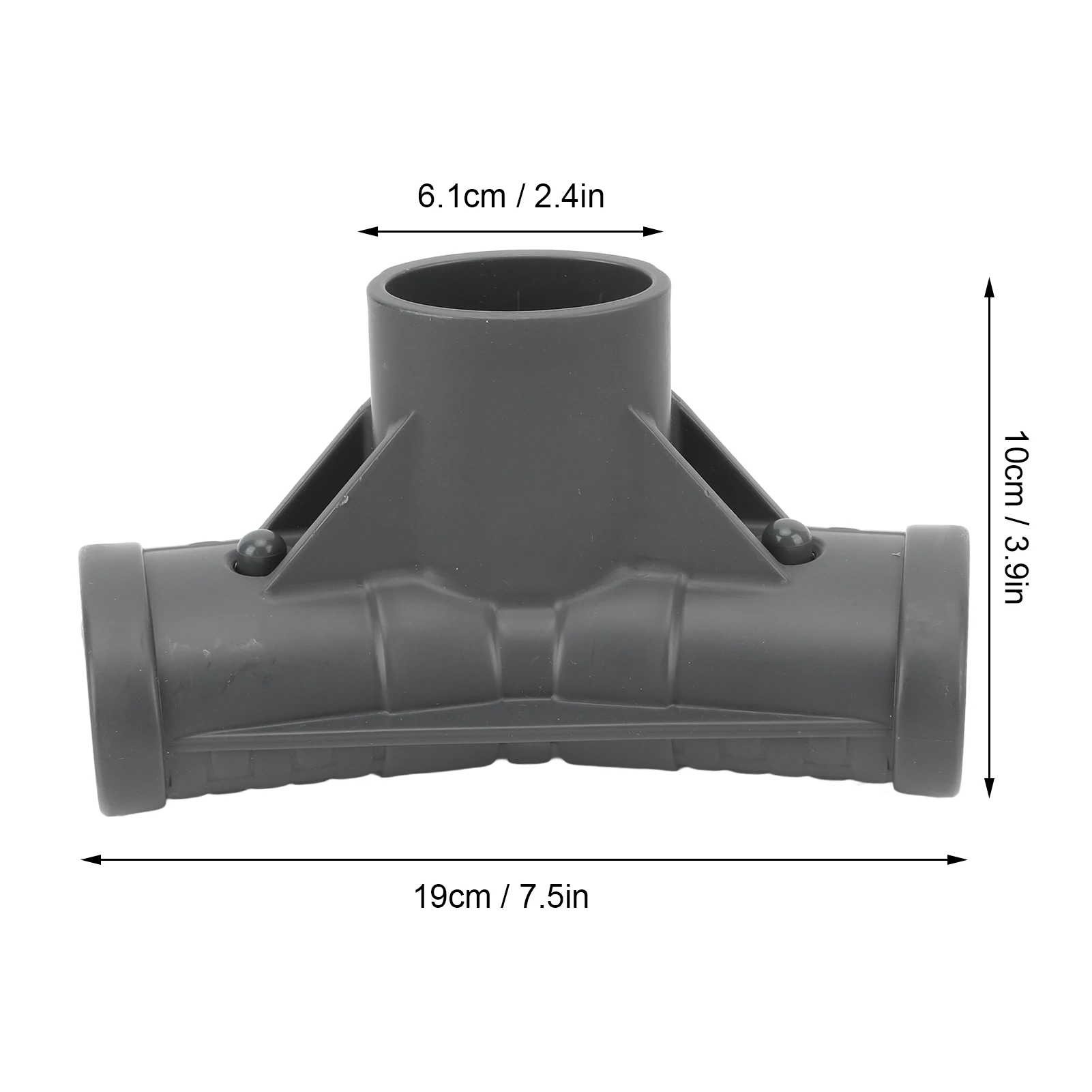 Pool T Connector Plastic Oval Replacement T Joint Frame Connector for P07082 Swimming Pool Accessory