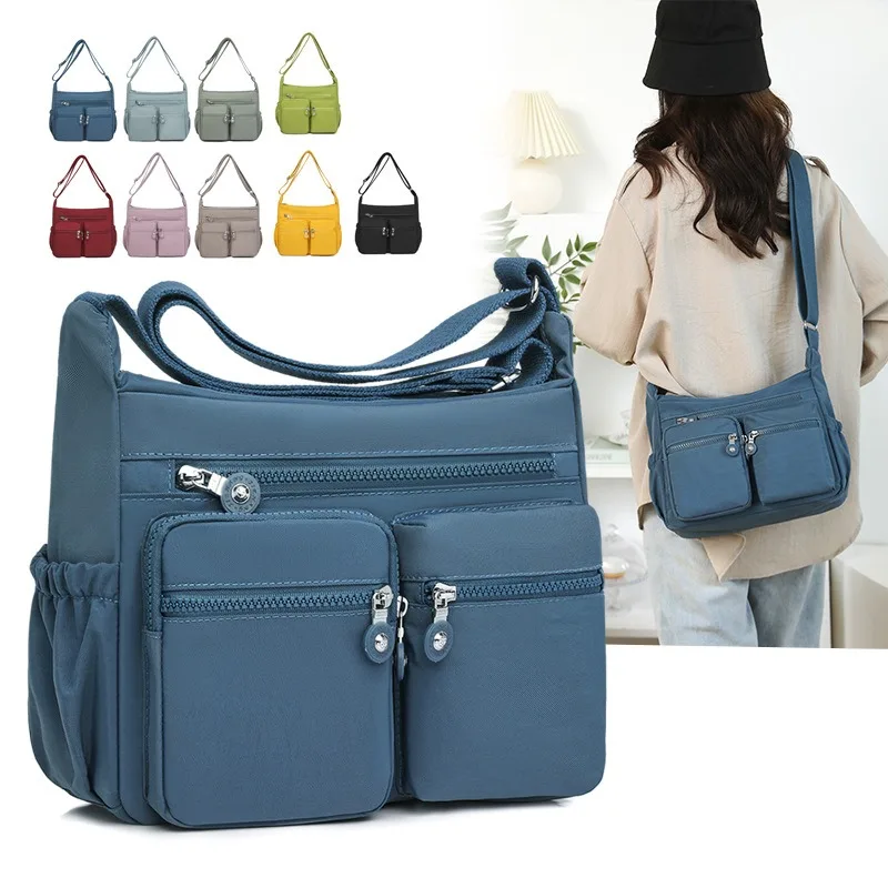 

Single-Shoulder Commuter Crossbody Bag Water-Resistant Ladies' Handbag