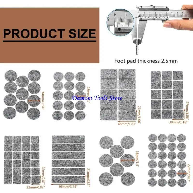 57BE Auto Adesivo Pad Pad Móveis Móveis Móveis Móveis Ruído Padding Pad Auto