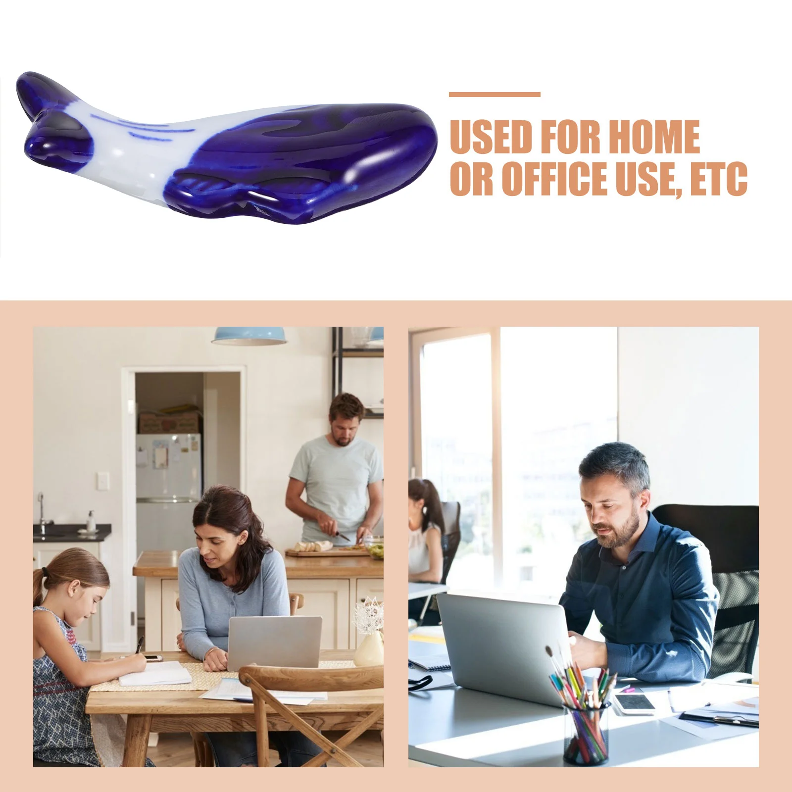 

4Pcs Fish Shaped Ceramic Brush Holder Cute Pen Stand Calligraphy Desk Organizer Paint Brush Rest Aesthetic Pen Holder