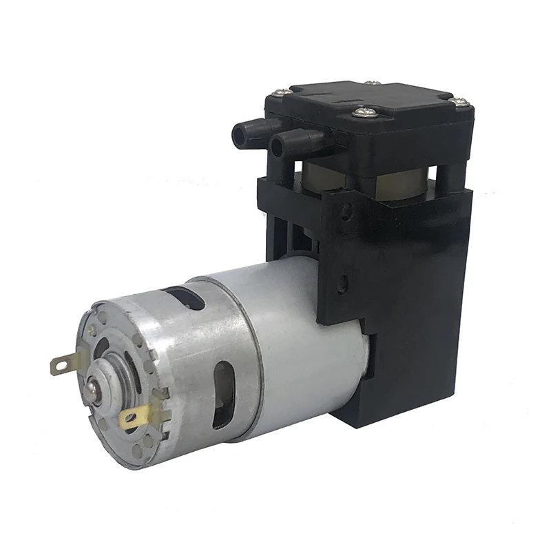 48W Oil-Free Piston Vacuum Pump Booster Sampling Mini Pump Small Negative Pressure Silent Pump 12V 24V