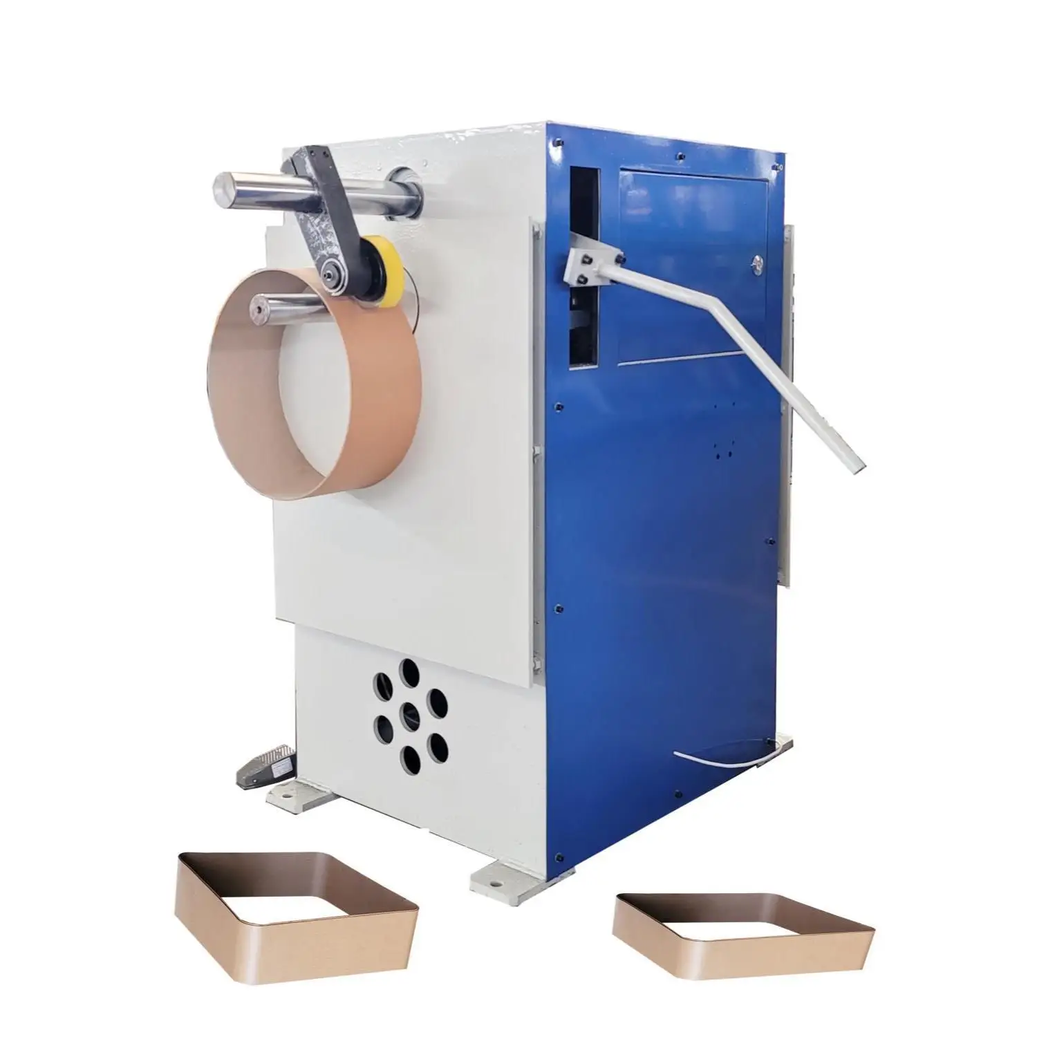 

Hot Selling Cheap Automatic 500pcs/hr Pneumatic Slitting Machine 1 Operator 1.5M*1.7M Size 1.5KW Motor