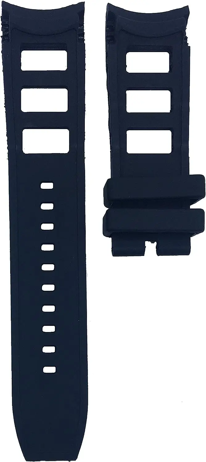 26mm Black Rubber Watch Band Strap Compatible with Invicta I Force 12963, 12964 | Free Spring Bar Tool