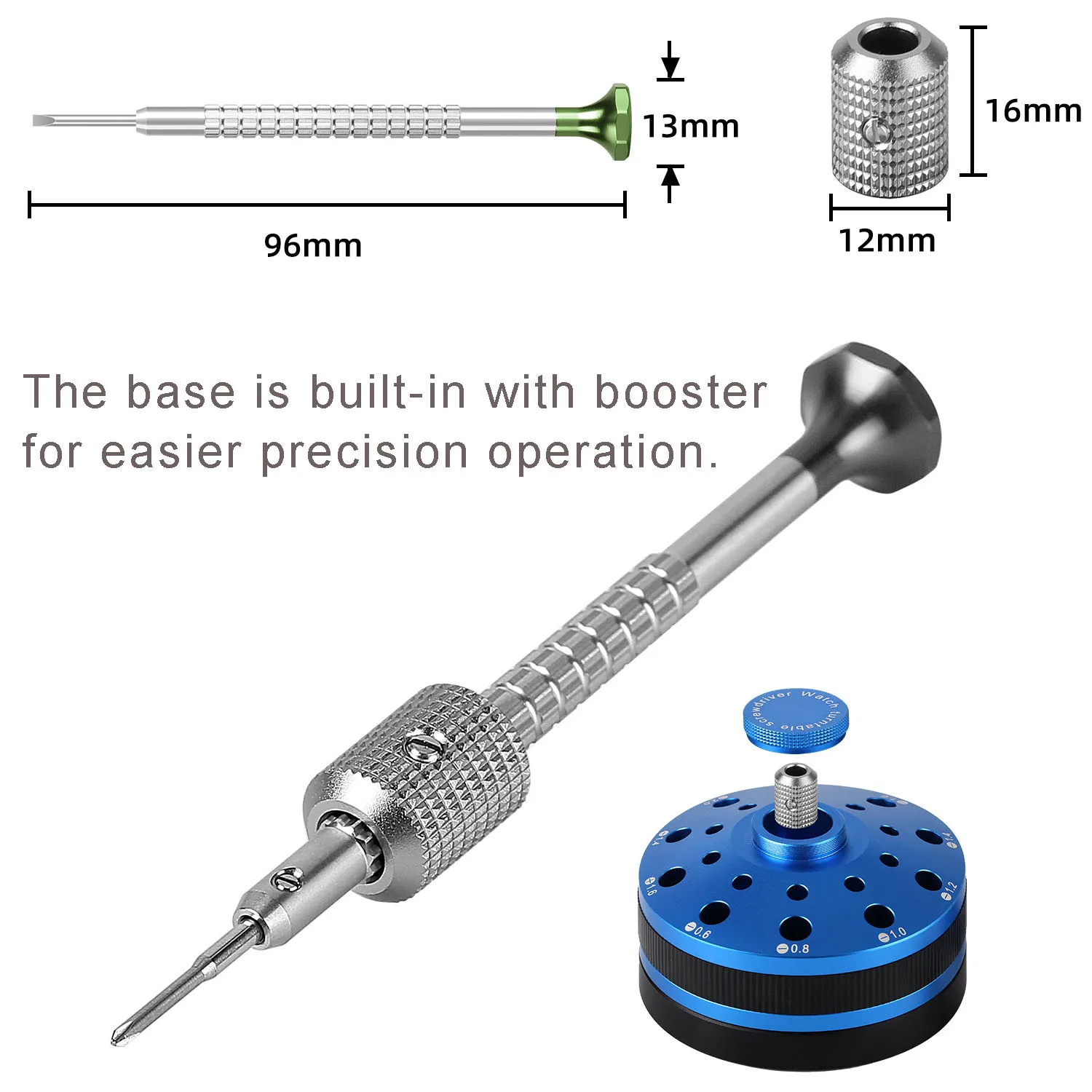10 PCS Precision Metal Screwdriver Set with 20PCS Spare Blades Watchmaker Tools Watch Glasses Phone Laptop Repair Screwdrivers