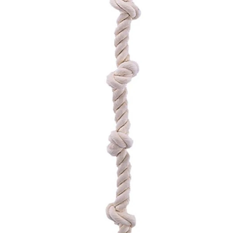 F92B Bird Rope Chew Juguete Cabeza algodón Swing Jaula colgante trepaporas para pequeñas cucates verdes conure mini
