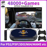 JMachen Amlogic S905X4 Retro Monster Retro Game Console with 48000+ Games Emulator for PS1/PSP/N64/3DO/SS  ATV11 OS TV Game Box
