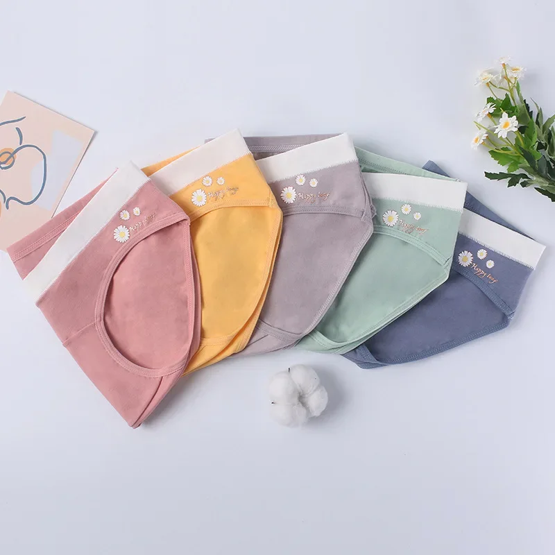 Low Waist Cotton Pregnant Women Underwear Flowers Printed Maternity Panties For Ladies Pregnancy Briefs Spring Summer M-3XL