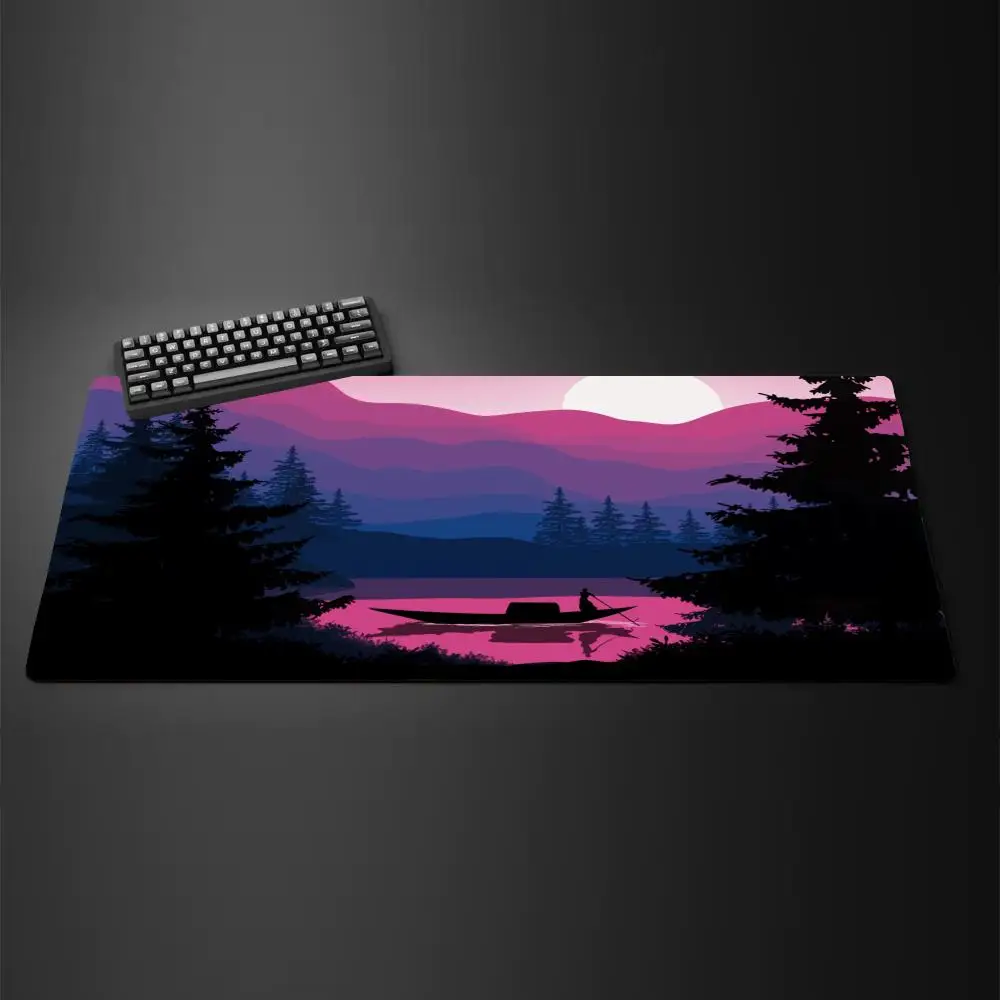 XXL Sunset view mouse pad simple and creative Laptop Anime Keyboard Mouse Mat Large Mousepad Keyboard Gamers Decoracion Desk Mat