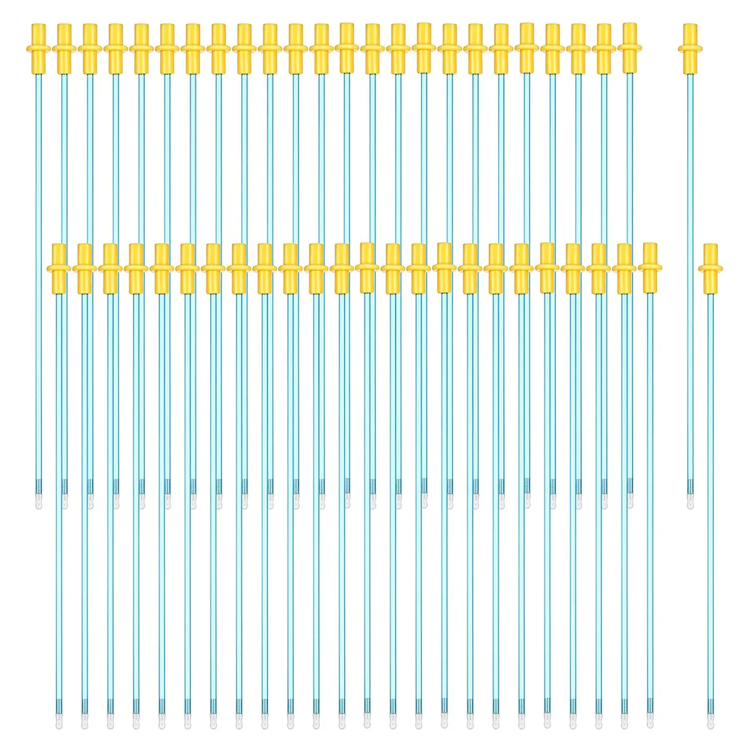 

50 Pieces Disposable Artificial Insemination Rods Disposable Breeding Rod Tube Flexible Breeding Catheter Tube for Dog