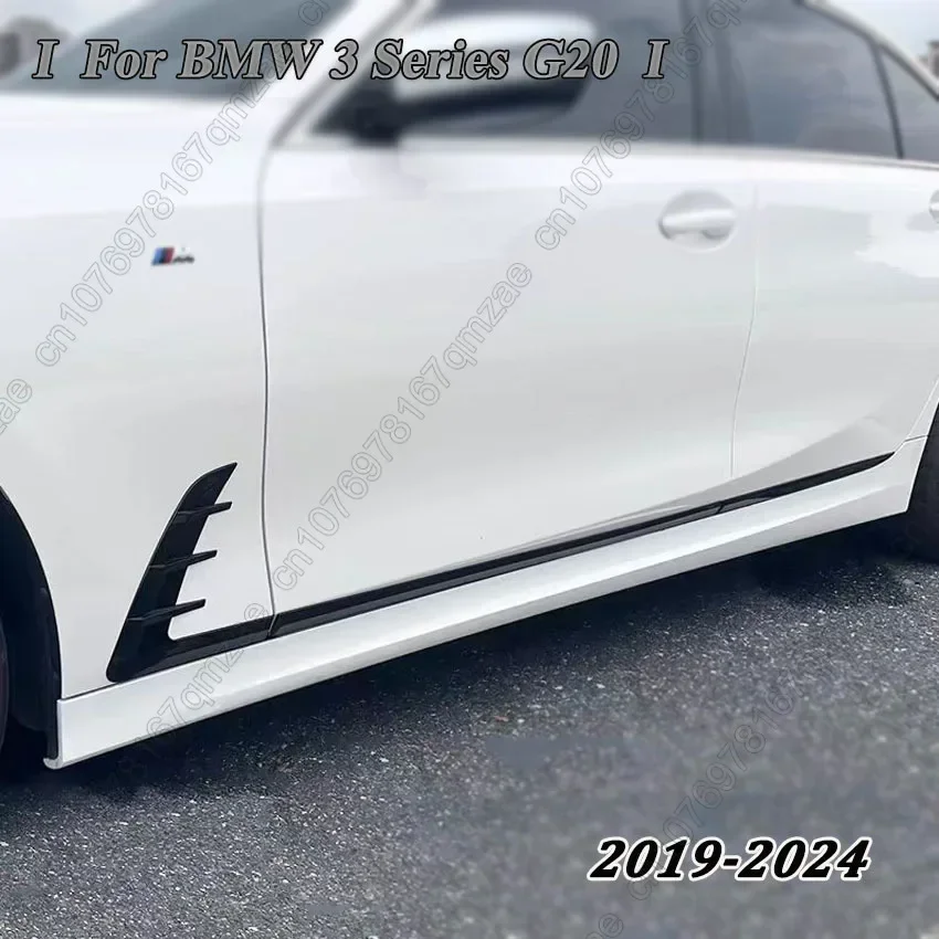 For BMW 3 Series G20 2019-2024 ABS Carbon Fiber Car Side Wing Fender Air Guide Vents Frame Cover Trim Sticker Car Accessories