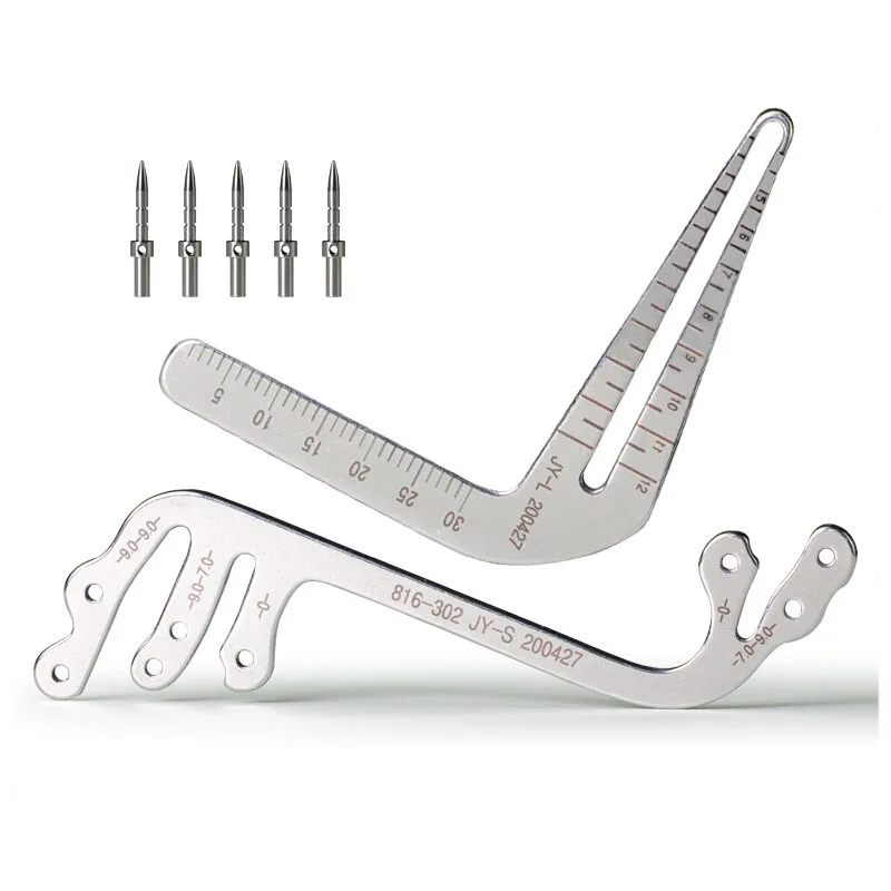 Dental Implant Guide Ruler Oral Planting Locator Positioning Guide Drilling Positioning Ruler Angle Ruler Dentist Tools