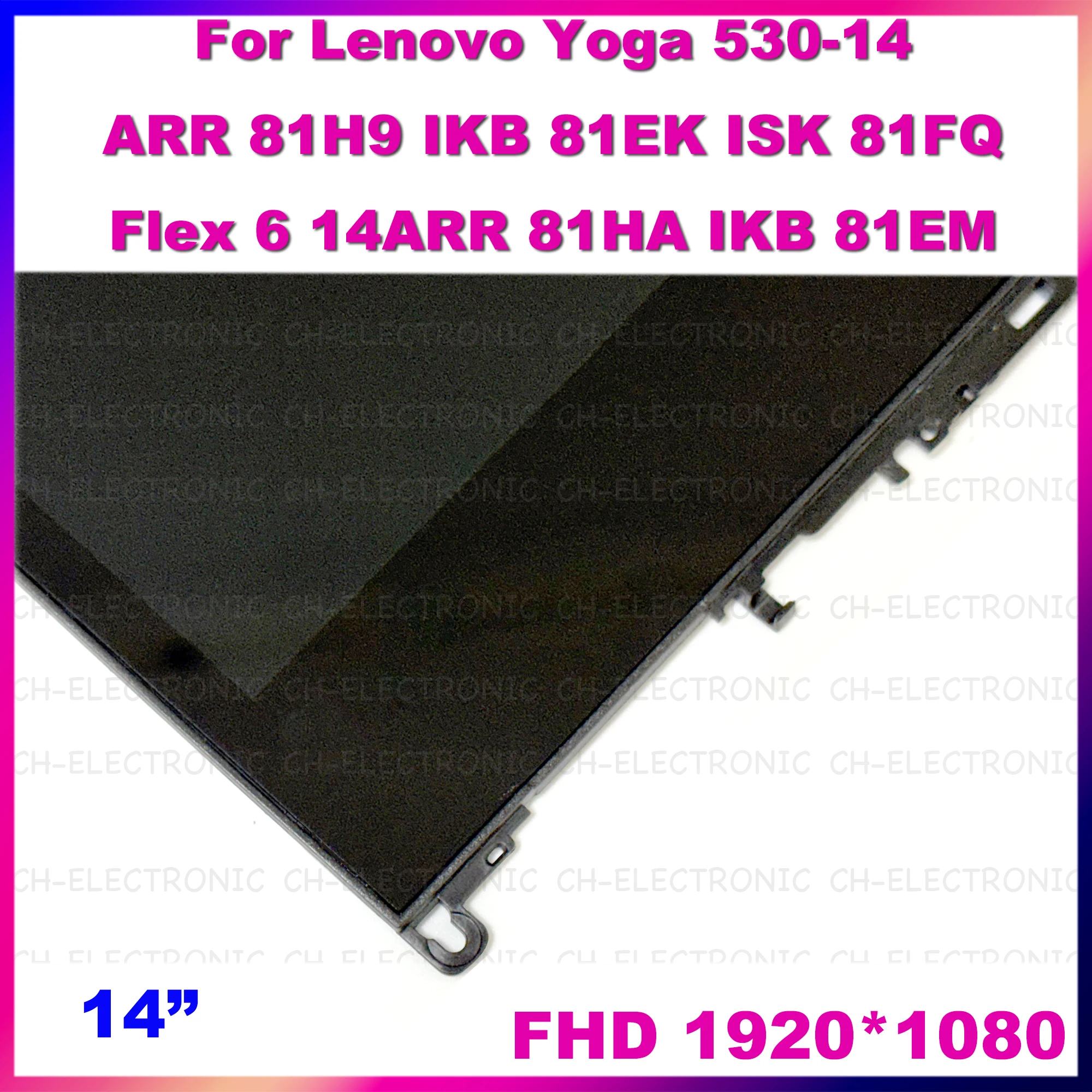 مجموعة استبدال شاشة تعمل باللمس LCD لـ Lenovo ، 14 بوصة ، HD ، FHD ، ARR ، IKB ، ISK ، 81H9 ، 81EK ، 81FQ ، 5D10R03189 ، لوحة أصلية