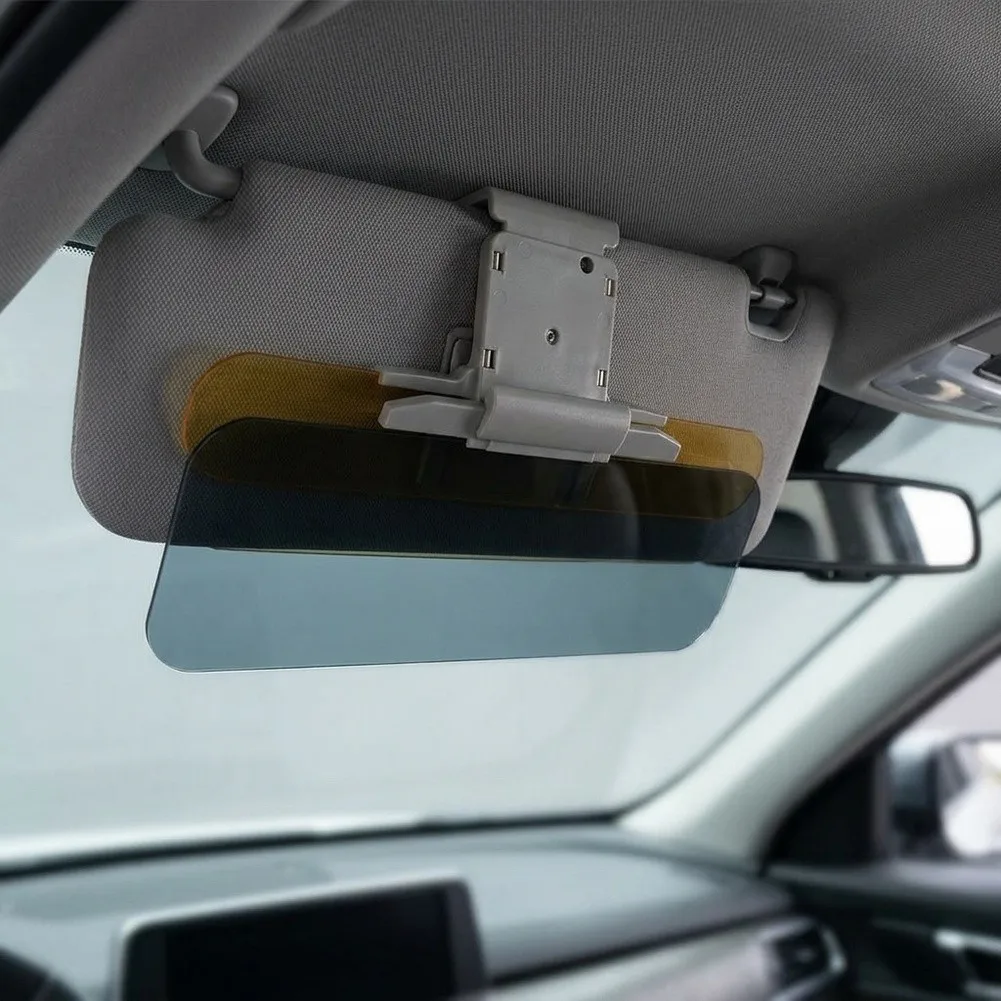 Car Sun Visor Enhancer with 360 Degree Protection Capabilities Against Both Solar and Artificial Light Sources