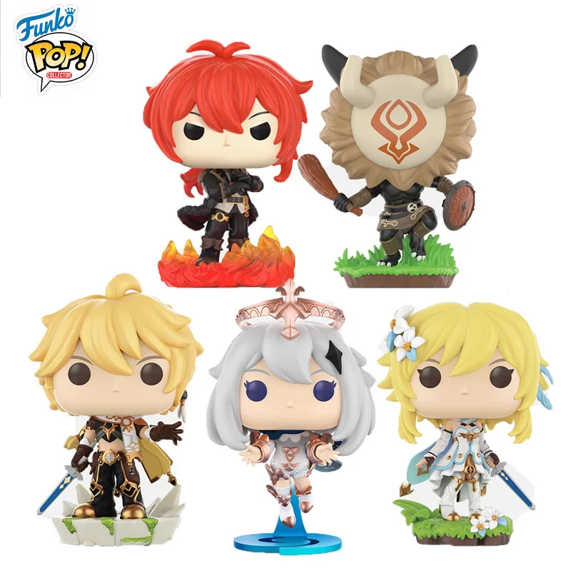 

Funko POP Original Genshin Impact Anime Figure Diluc Hilichurl Aether Paimon Lumine Action Figure Toys for Boys Girls Gift Model