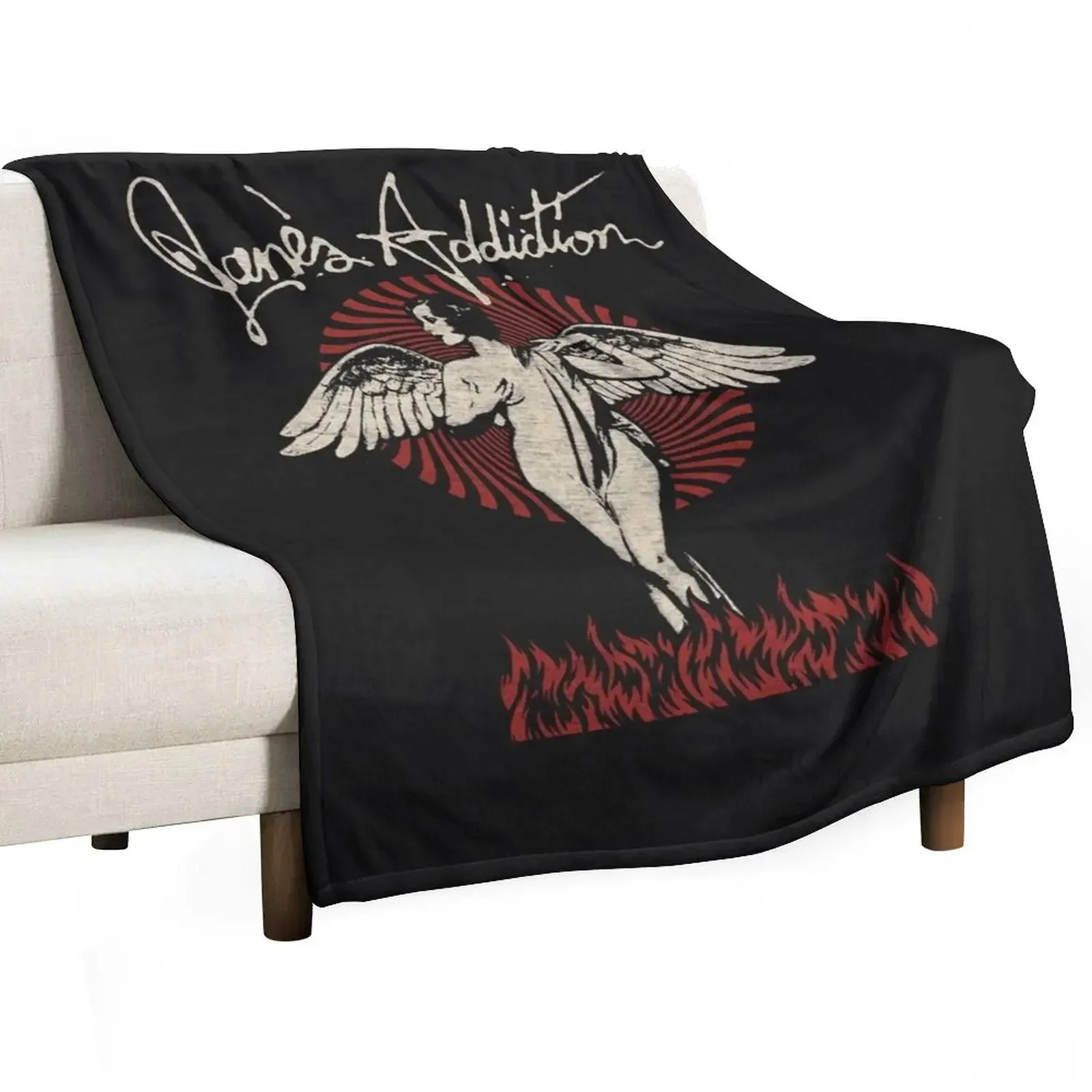 Janes Addiction Art Throw Blanket Hairys Multi-Purpose For Sofa Thin Decorative Beds Thin Decorative Throw Blankets