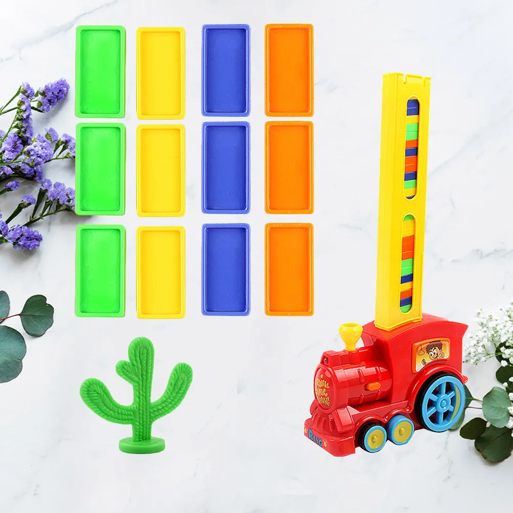 

60Pcs Electric Domino Train Creative Educational Set for Kids Developing Logic Imagination Automatic Balance Games