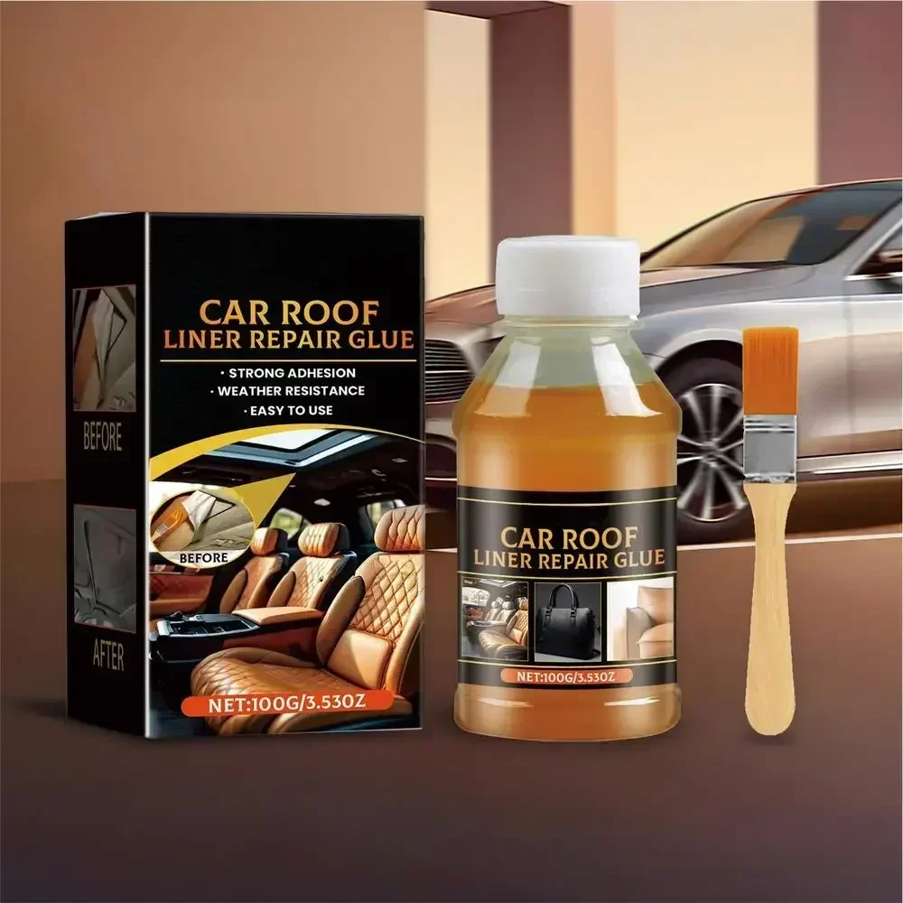 YINGQI19 Auto Headliner Adhesive Car Roof Liner Quick Repair 100g Instant Strong Bonding Automotive Adhesion Promoter Leather Li