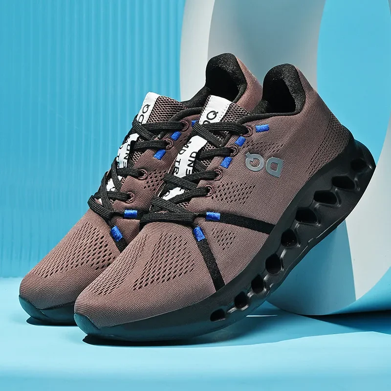 

New Running Shoes Men Comfortable Original Tennis Shoes Cushioning Sneakers Man Mesh Lightweight Flat Outdoor Gym Jogging Shoes