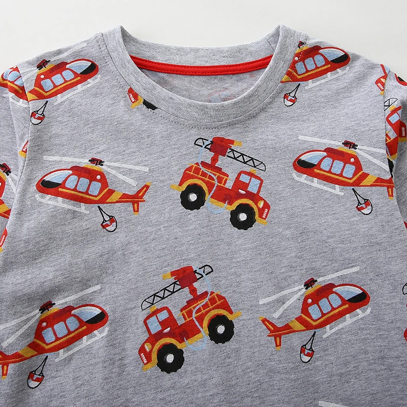 Little Maven Kinderkleidung 2026 Herbst Cartoon Bagger Langarm T-Shirt Baumwoll-Oberteil für Babyjungen – Detail 4