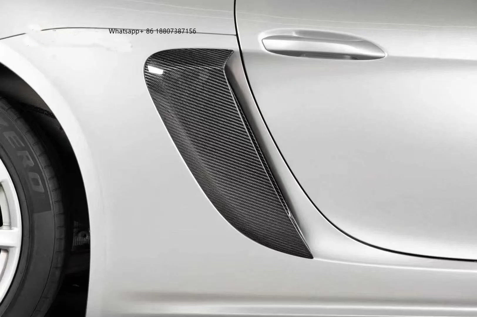 

Yaochi Dry Carbon Fiber for 718 982 981 Cayman Boxster New Spoiler Grille Ventilation Duct Side Bolt-On Universal Fitment