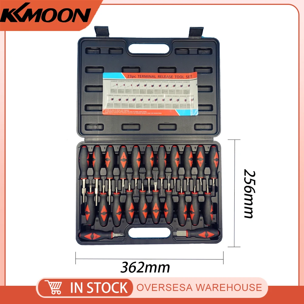 KKMOON 23pcs Professional Connector Release Electrical Terminal Removal Tool Kit Set Auto Repair Tools