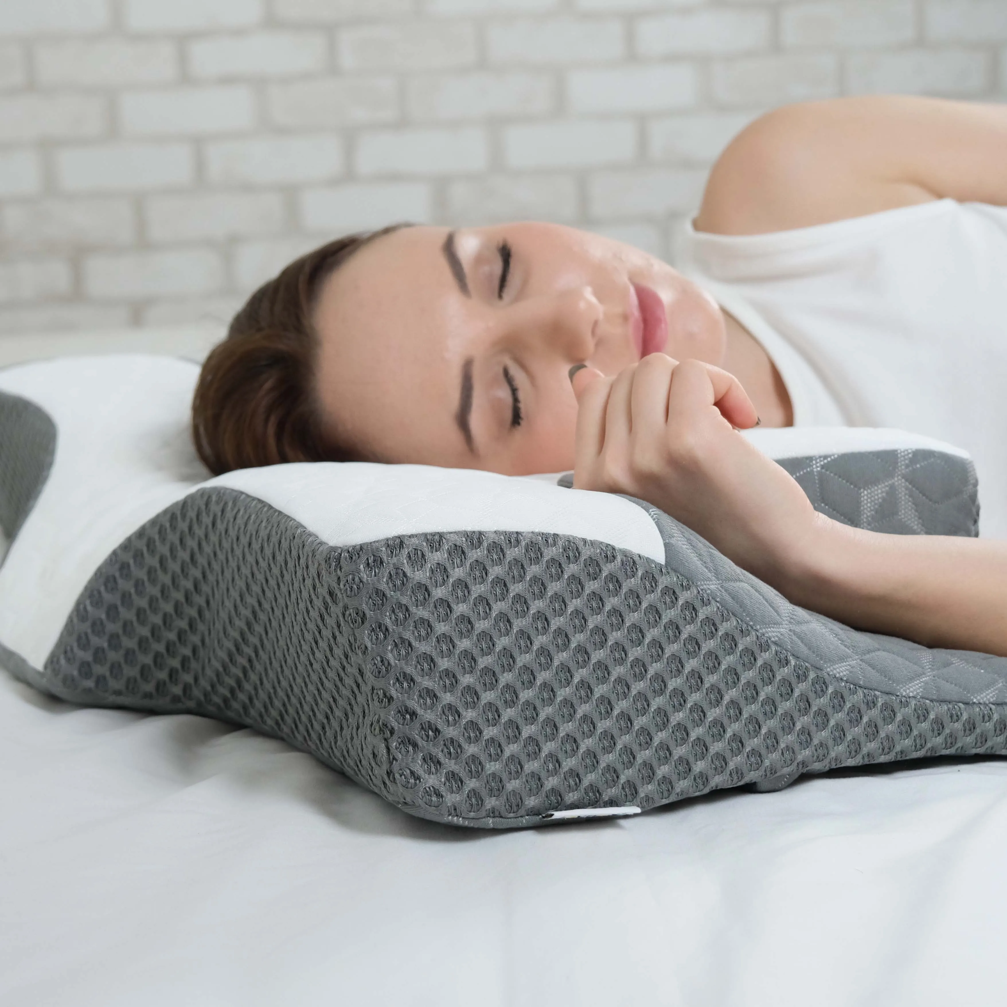 Elviros Memory Foam Pillows, Ergonomic Cervical Pillow for Sleeping, Orthopedic Contour Pillow For Neck Support for Side Sleeper