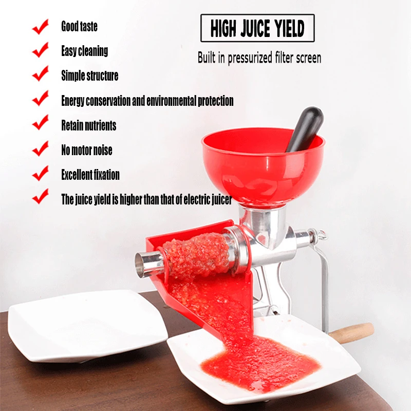 عصارة طماطم مصنوعة من سبائك الألومنيوم، عصارة يدوية سميكة للفواكه والطماطم والليمون والبرتقال والخضروات أداة المطبخ المنزلية #2