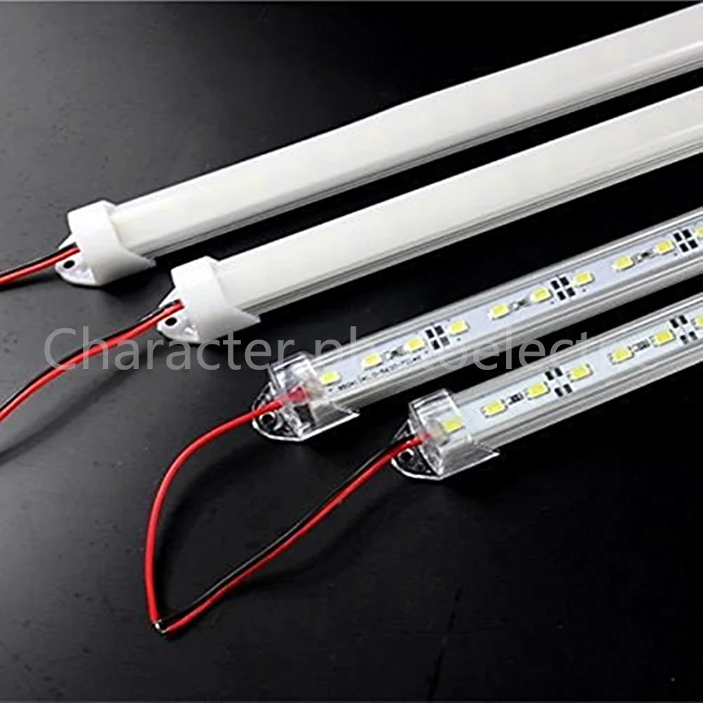 4pcs DC 12V 24V AC 220V SMD 2835 5630 LED Hard Rigid Strip Bar Tube Light Aluminium Shell For Home Kitchen Cabinet Wall Decor