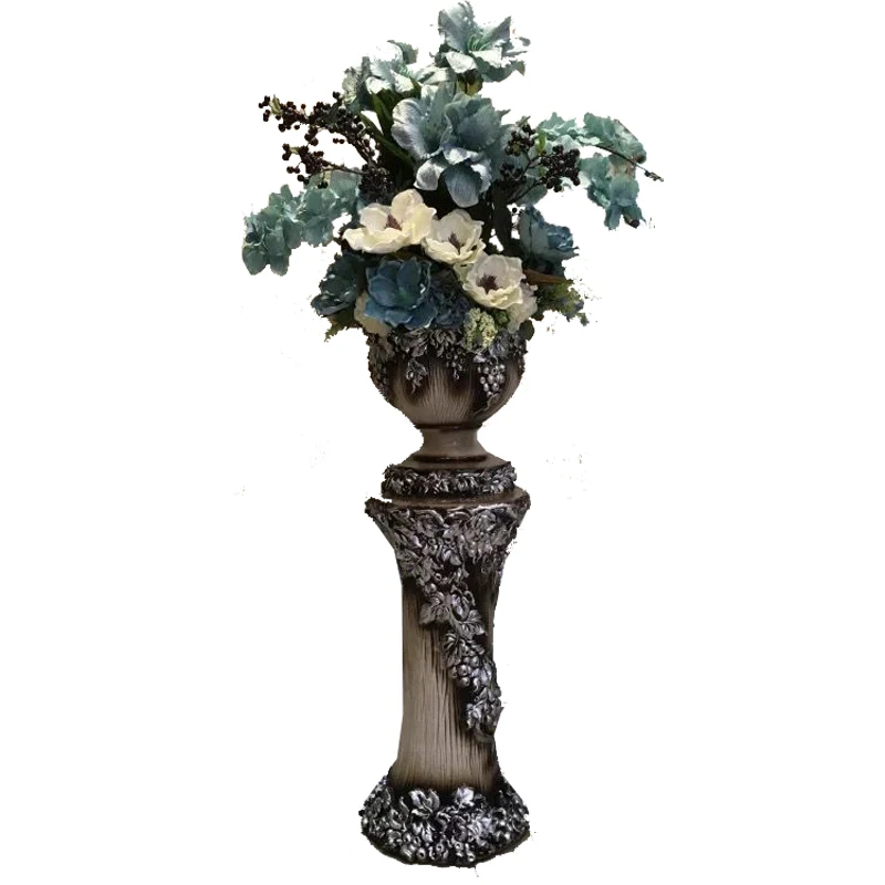 European-Style American-Style Large Floor Vase Emulational Floriculture Set Flower Arrangement