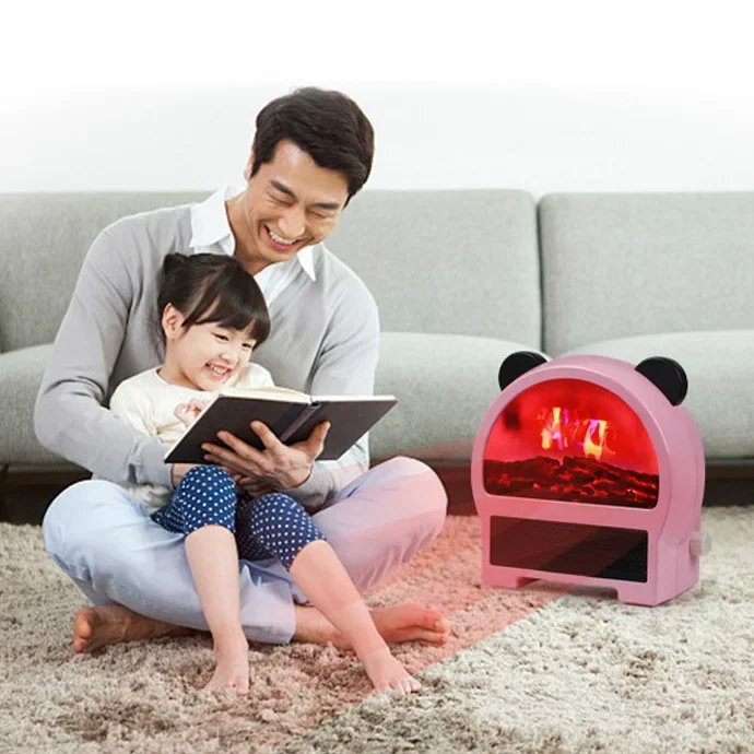 Hot Sale mini Electric Fan Heater 2000w with Simulation fire Flame