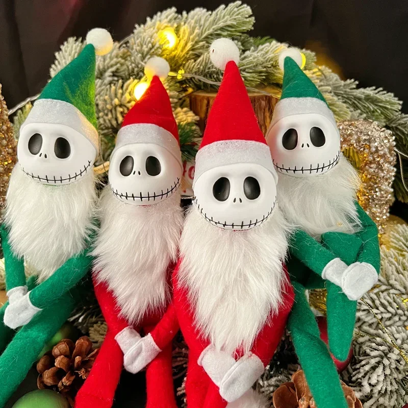 دمية ديزني الكابوس قبل عيد الميلاد Peluche شخصيات كرتونية لطيفة جاك جاك Skellington ديكور المنزل هدية الهالوين للأطفال