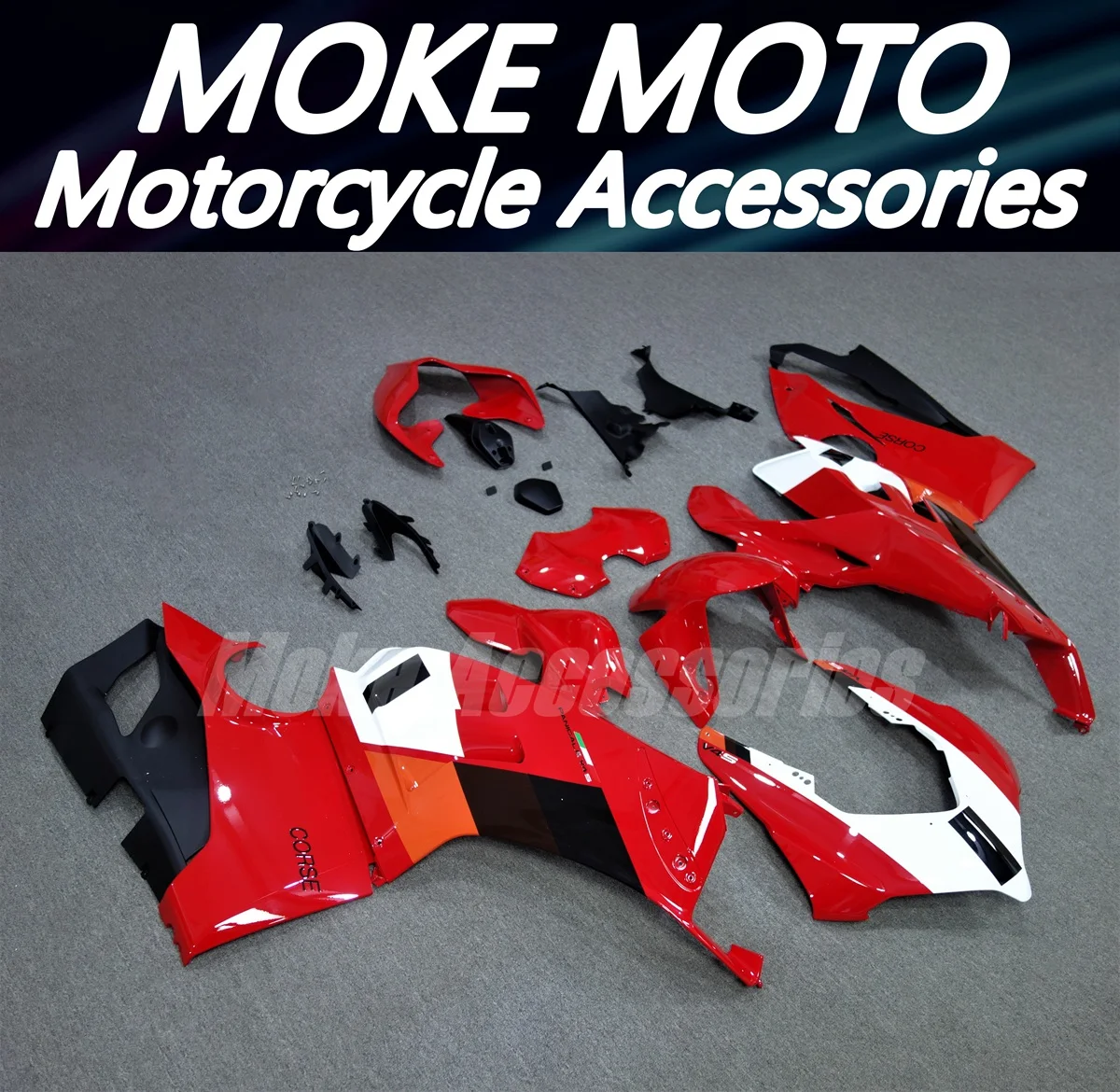 Fairings Kit Fit For Panigale v4s v4r 2020 2021 Bodywork Set 20 21 Abs High Quality Injection Red Orange