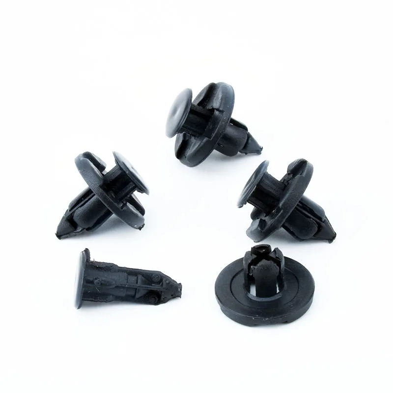 8mm Plastic Trim Clips Fastener For Some Nissan Wheel Arch Liners Engine Bay Shield 10/20/50/100Pcs