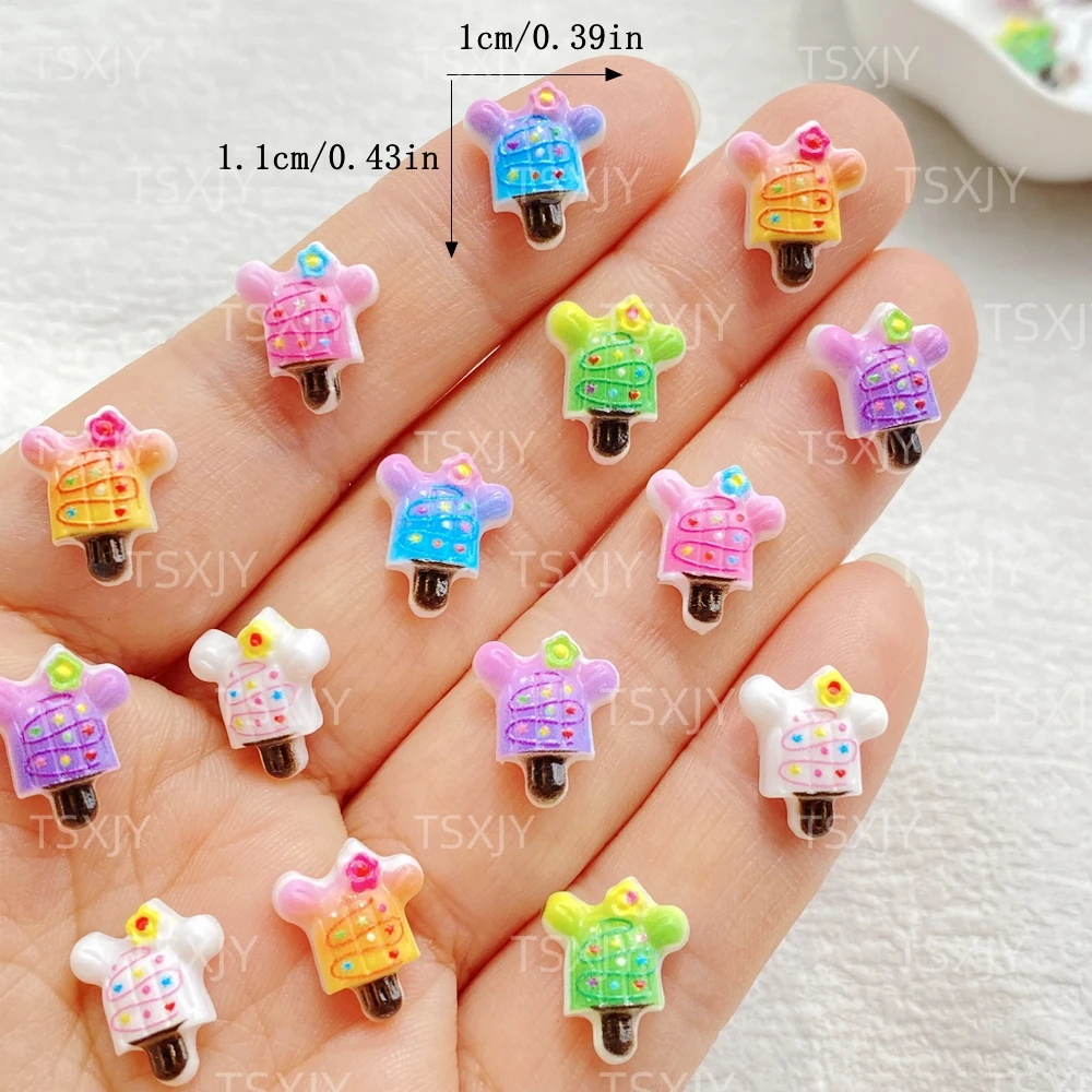 50Pcs Cute Mini Colorful Cactus Nail Art Resin Designer Charms DIY Craft For Nail 3D Decorations Jewelry