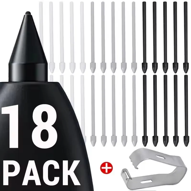 

Touch Stylus S Pen Tips Replacement Nibs With Clip For Samsung Galaxy S24 S24Ultra Tab S9 S9U S9FE S Pencil Metal Spare Nib
