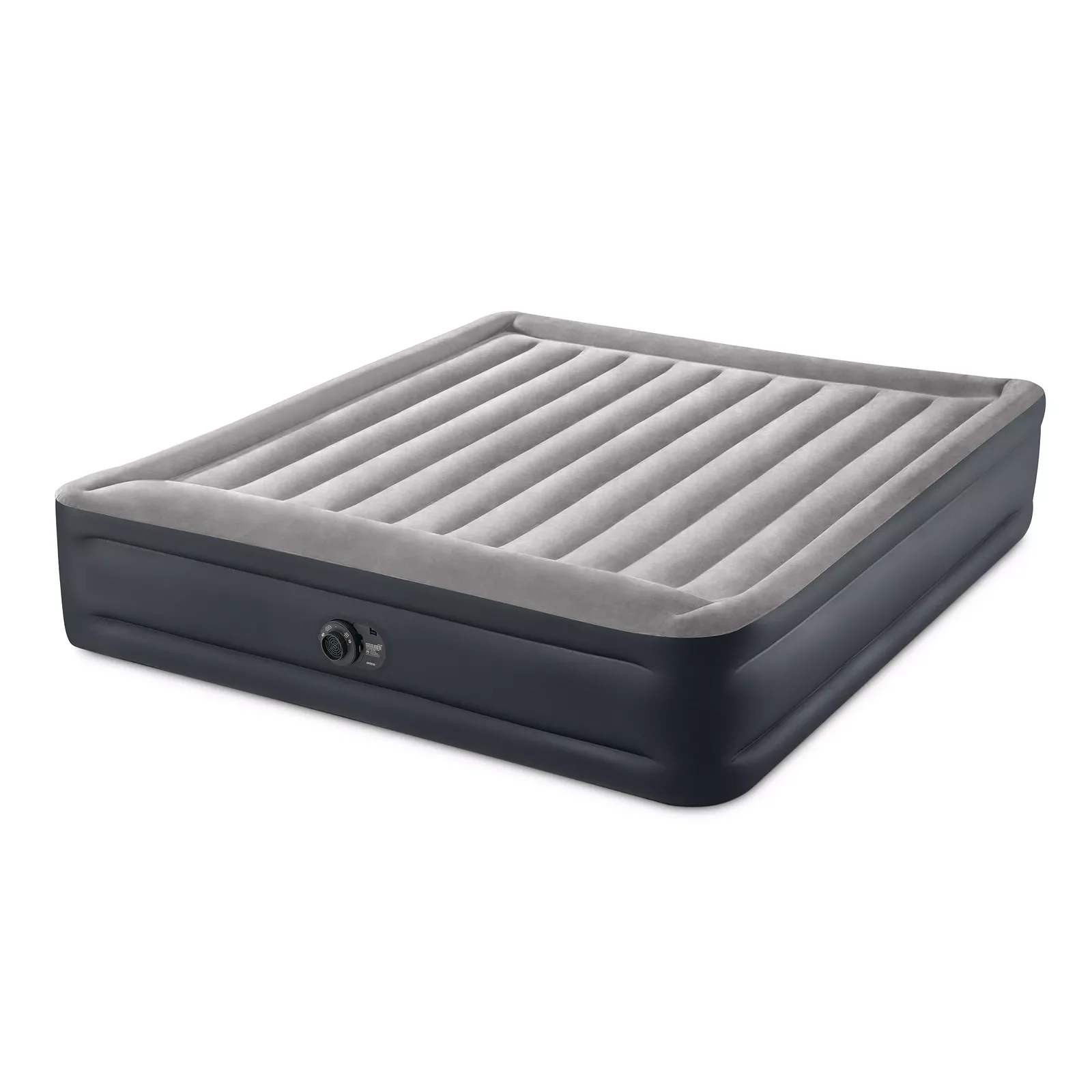 

Deluxe King-Size Blow-Up Air Mattress Built-In Pump Convertible Foldable Outdoor Bedroom Bathroom Use Perfect Home Hotel Park