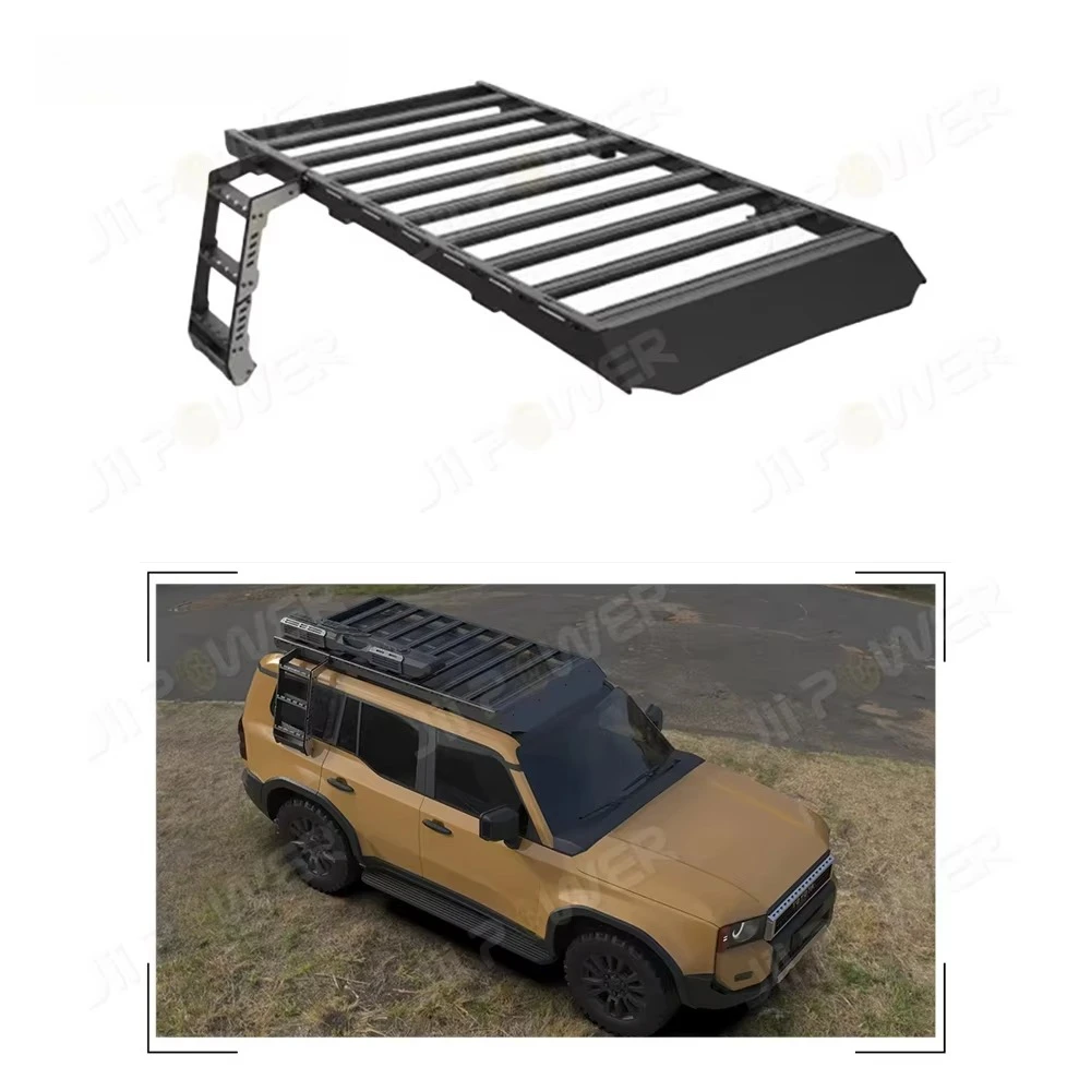 

High Quality Hot Sale 4x4 Car Roof Rack + Side Ladder for 2024 Prado LC250