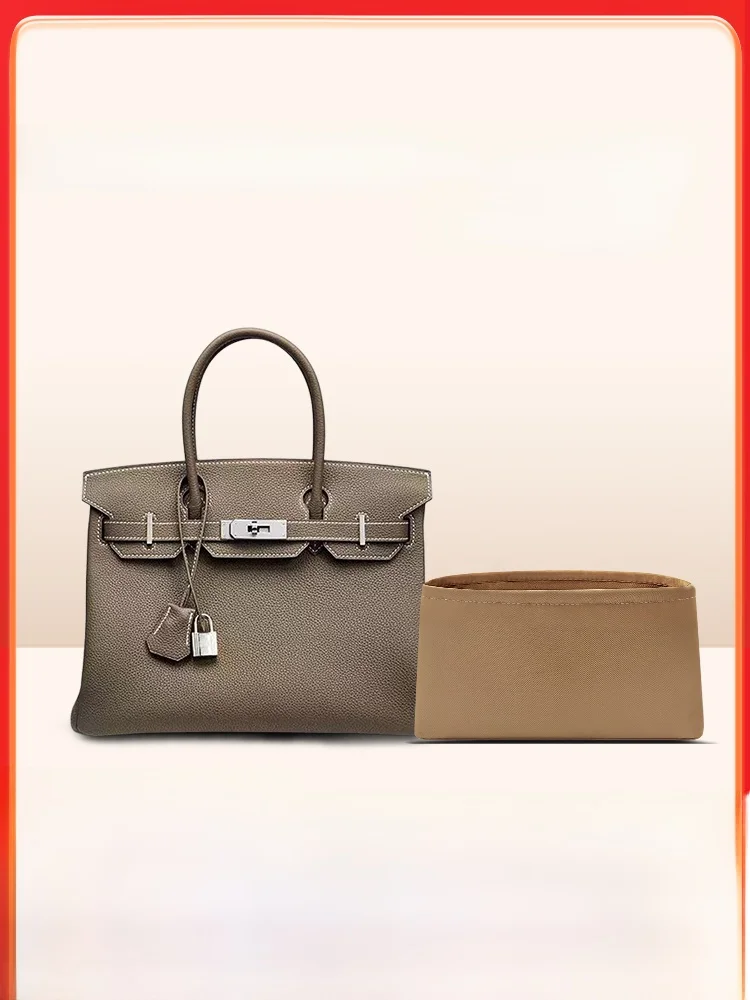 

Легкая нейлоновая внутренняя сумка-органайзер для сумок Hermès Platinum 25, 30, 35. Аксессуары для хранения. Коллекция Весна 2025.