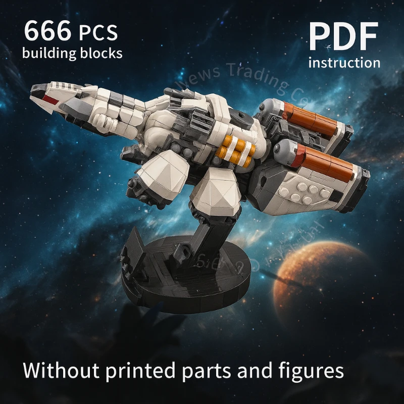 Juego de bloques de construcción de nave espacial Modular, montaje artesanal, clase exploradora de ciencia ficción, nave espacial, modelo de ladrillos, juguetes educativos, regalo