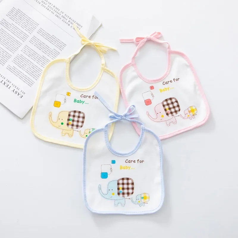 Baby Bibs Cotton Waterproof Bib Children Feeding Clothes Protection Kids Toddler Scarf for Newborns Boys Girls Accessories Bibs