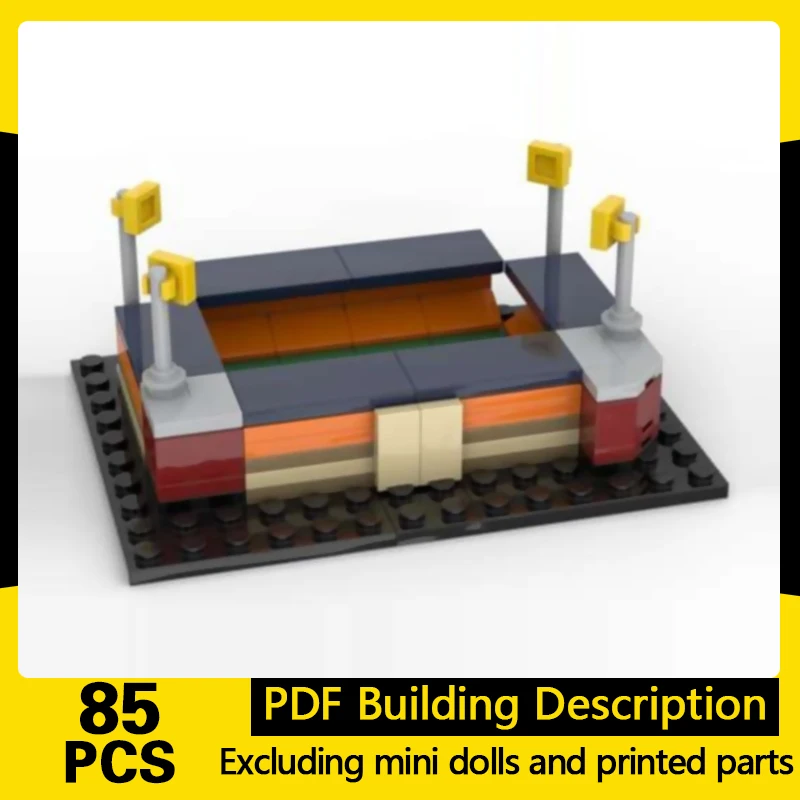 

City Street View Model MOC Building Bricks Football Stadion Modular Technology Gifts Holiday Assemble Children Toys Suit