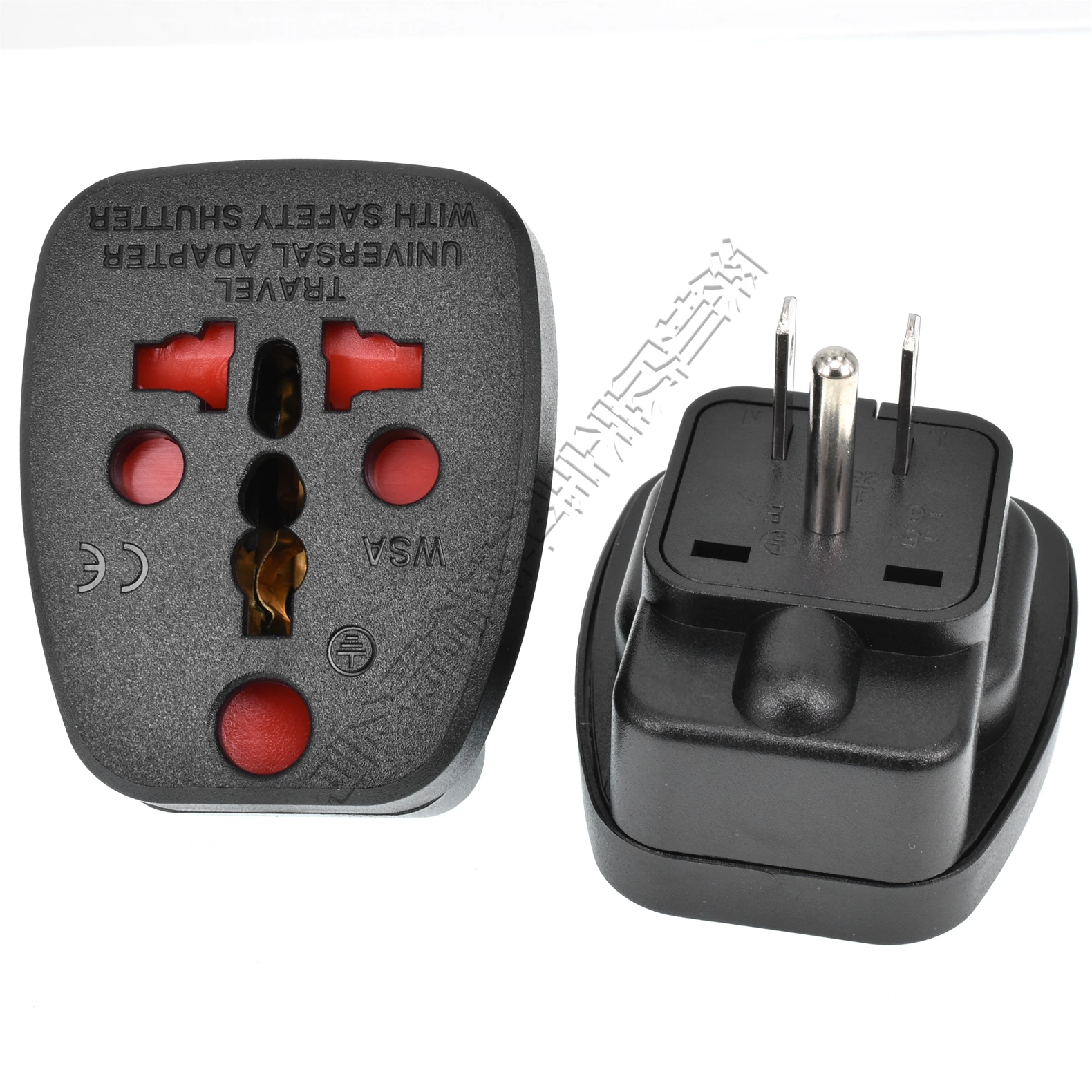 Adaptateur de prise de voyage américain EU/UK/AU/in/CN/JP/asie/italie/brésil grand afrique du sud aux états-unis 3 broches prise murale américaine internationale 10A 250v