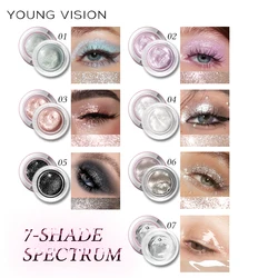7-Color Liquid Highlighter Makeup – Waterproof, Non-Sticky, High-Impact Pearlescent Finish for Eyes & Cheeks