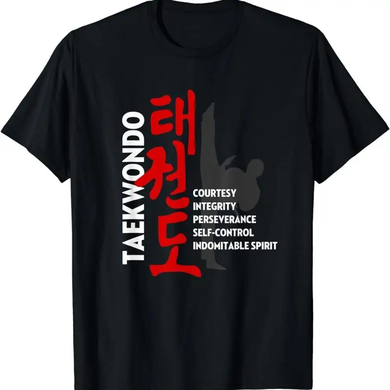 New Limited Taekwondo Tenets Martial Arts T Shirt